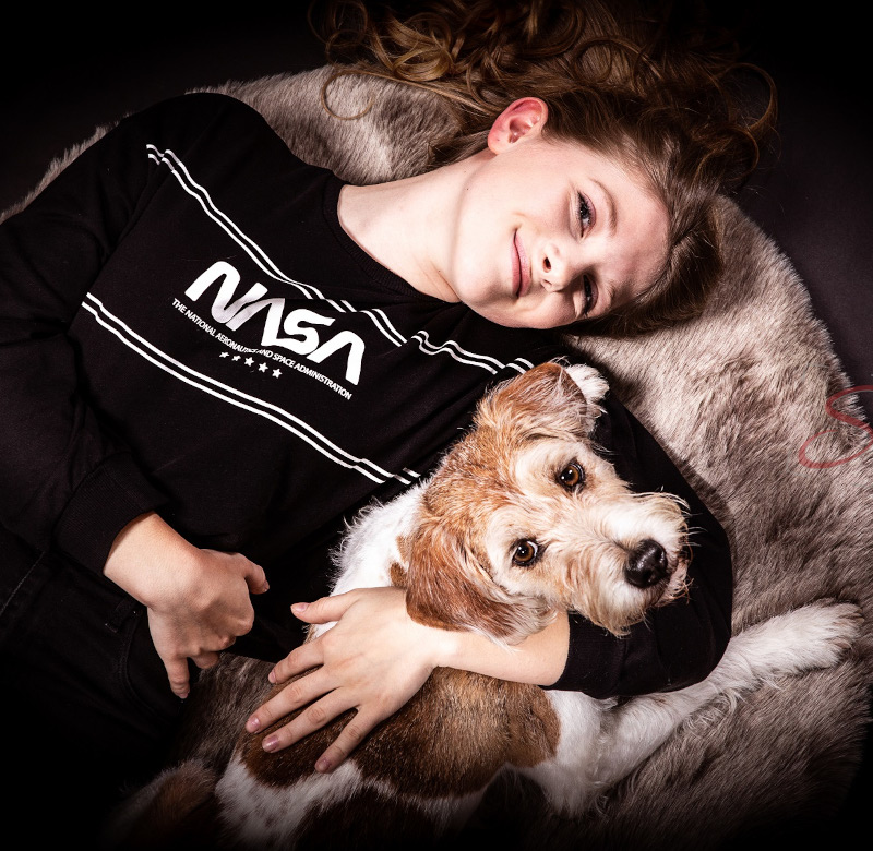 Mädchen mit Hund Shooting - Sabrina‘s Fotostudio in Hamminkeln, zwischen Wesel und Bocholt am Niederrhein
